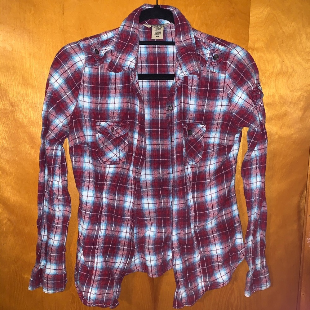 Long sleeved flannel shirt